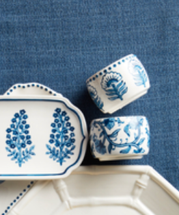 BLOCK PRINT SALT & PEPPER SET