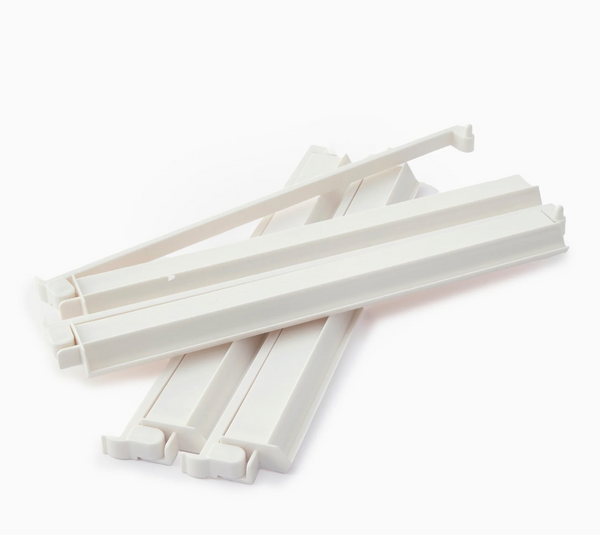 WHITE ACRYLIC RACK & PUSHER SET