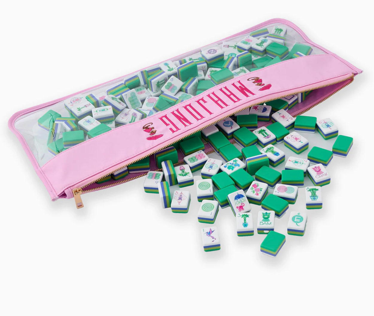 COTTON CANDY MONKEY MAHJONG BAG