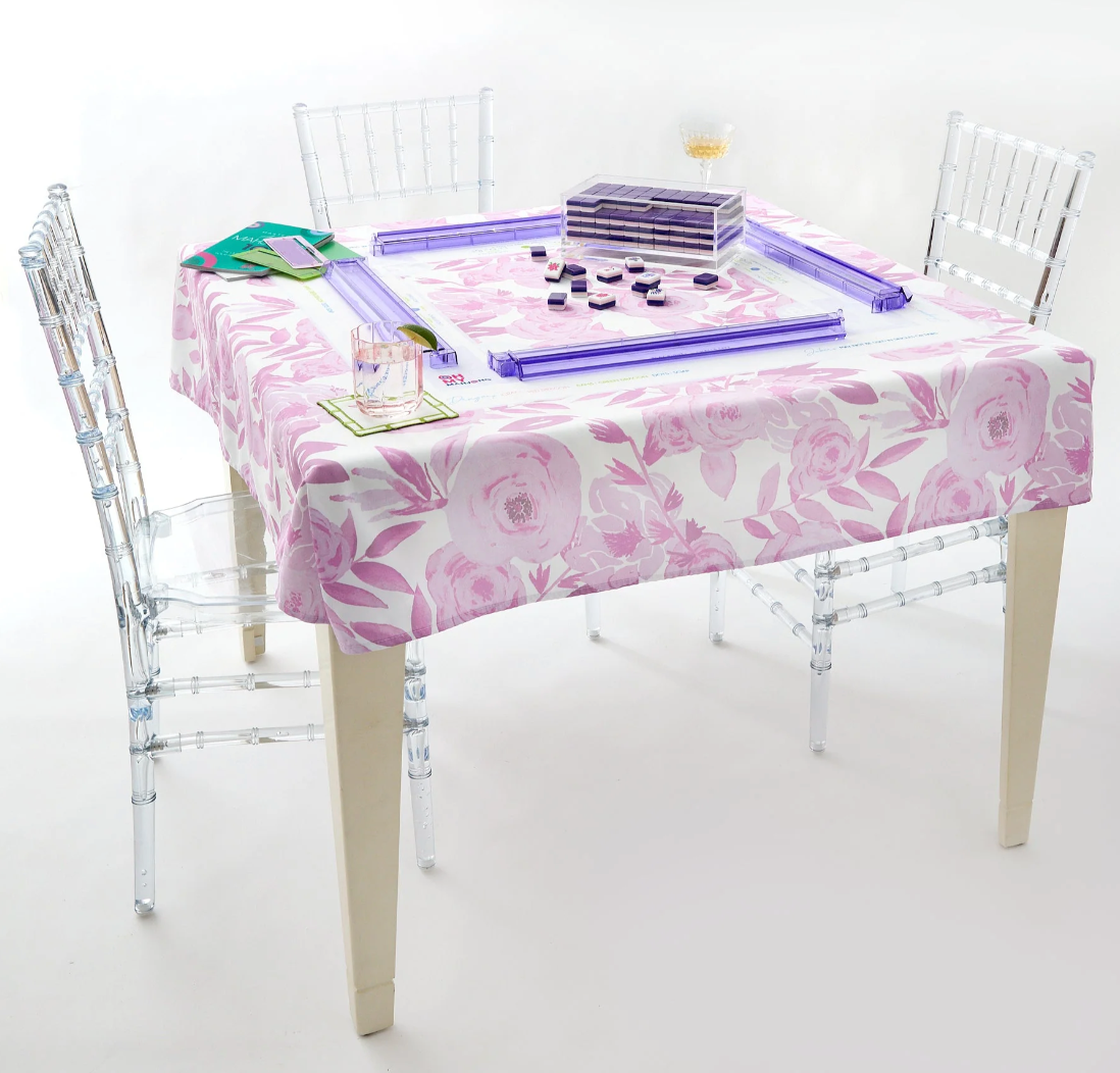 LAVENDER LUX MAHJONG TABLECLOTH