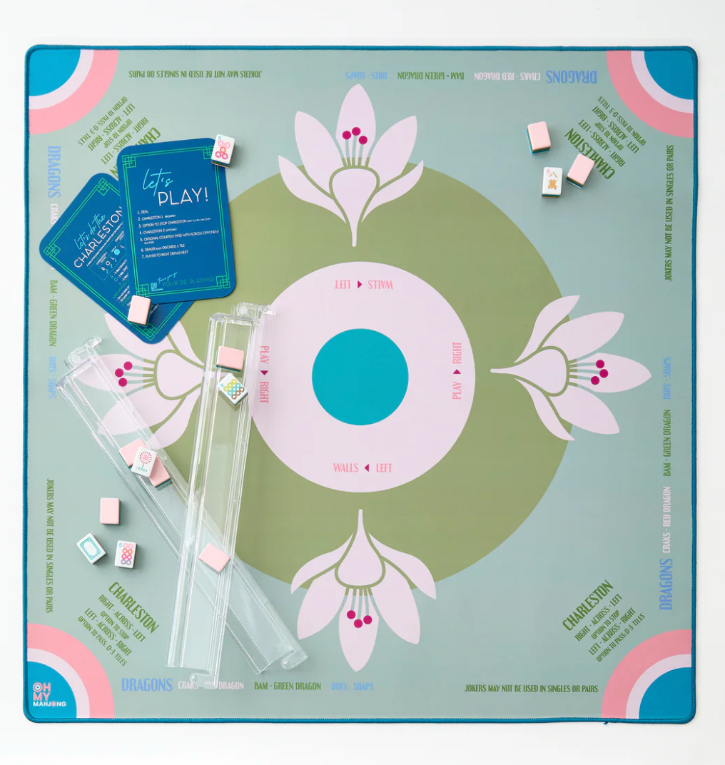 SAGE LOTUS MAHJONG MAT