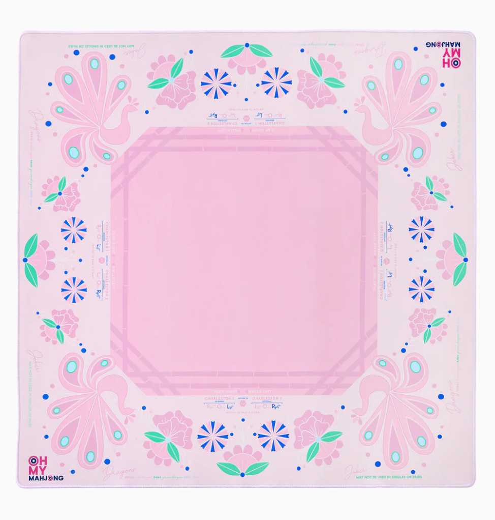PINK BIRDIE MAHJONG MAT