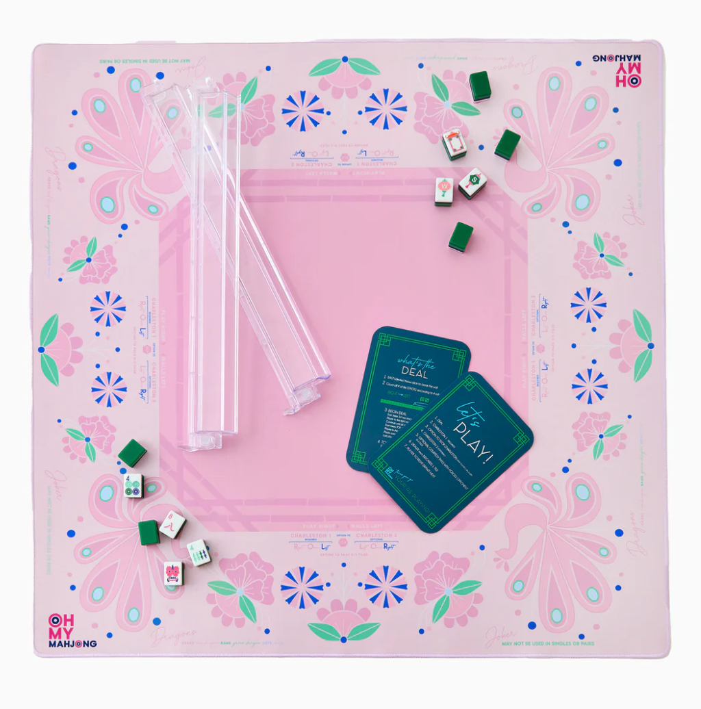 PINK BIRDIE MAHJONG MAT