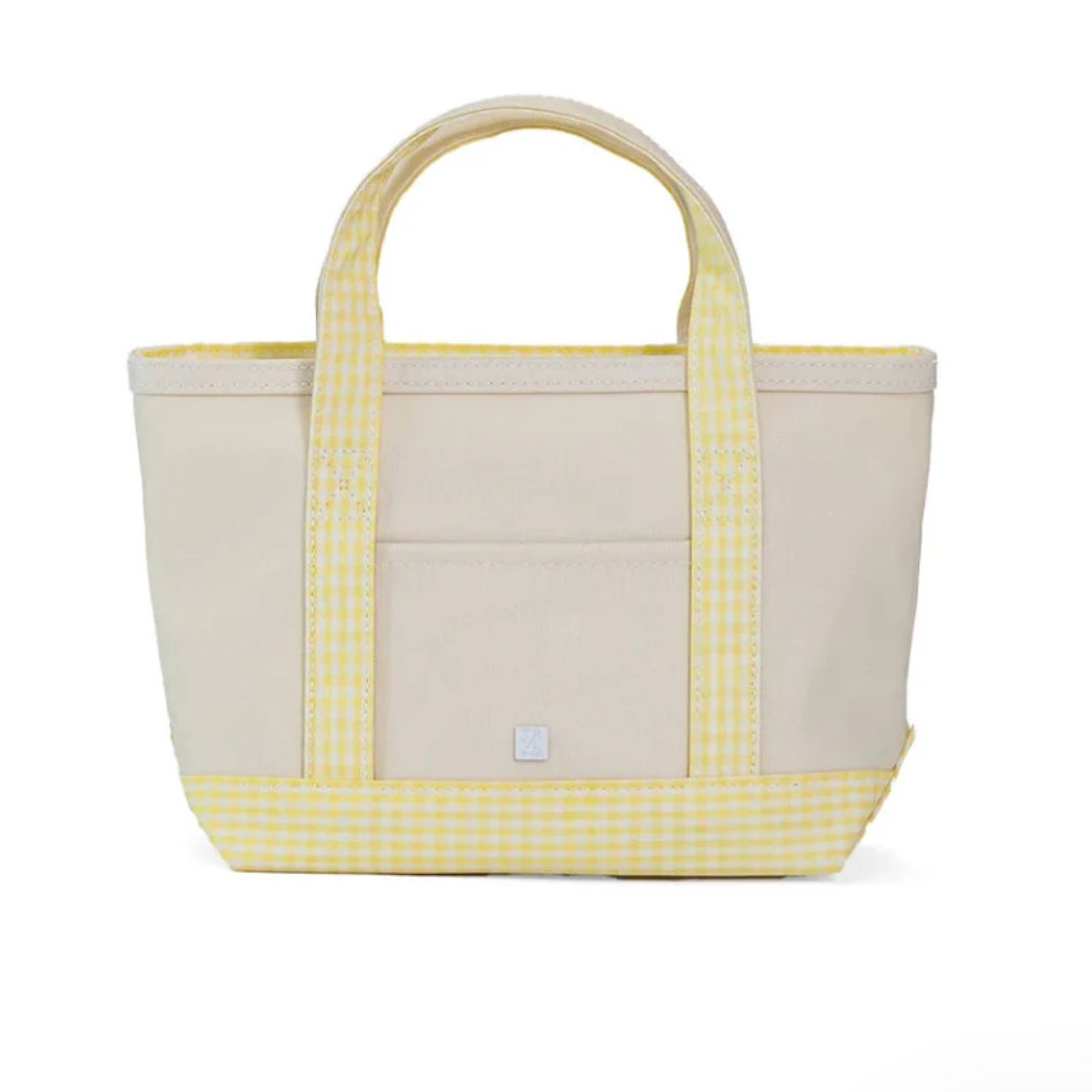 MINI TOTE - GINGHAM BUTTERCUP