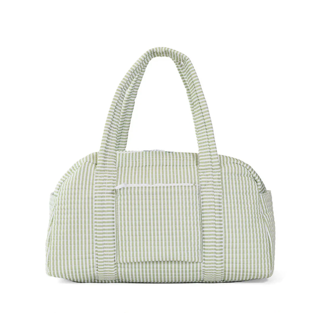 QUILTED GRANDE DUFFLE - SAGE PIMLICO