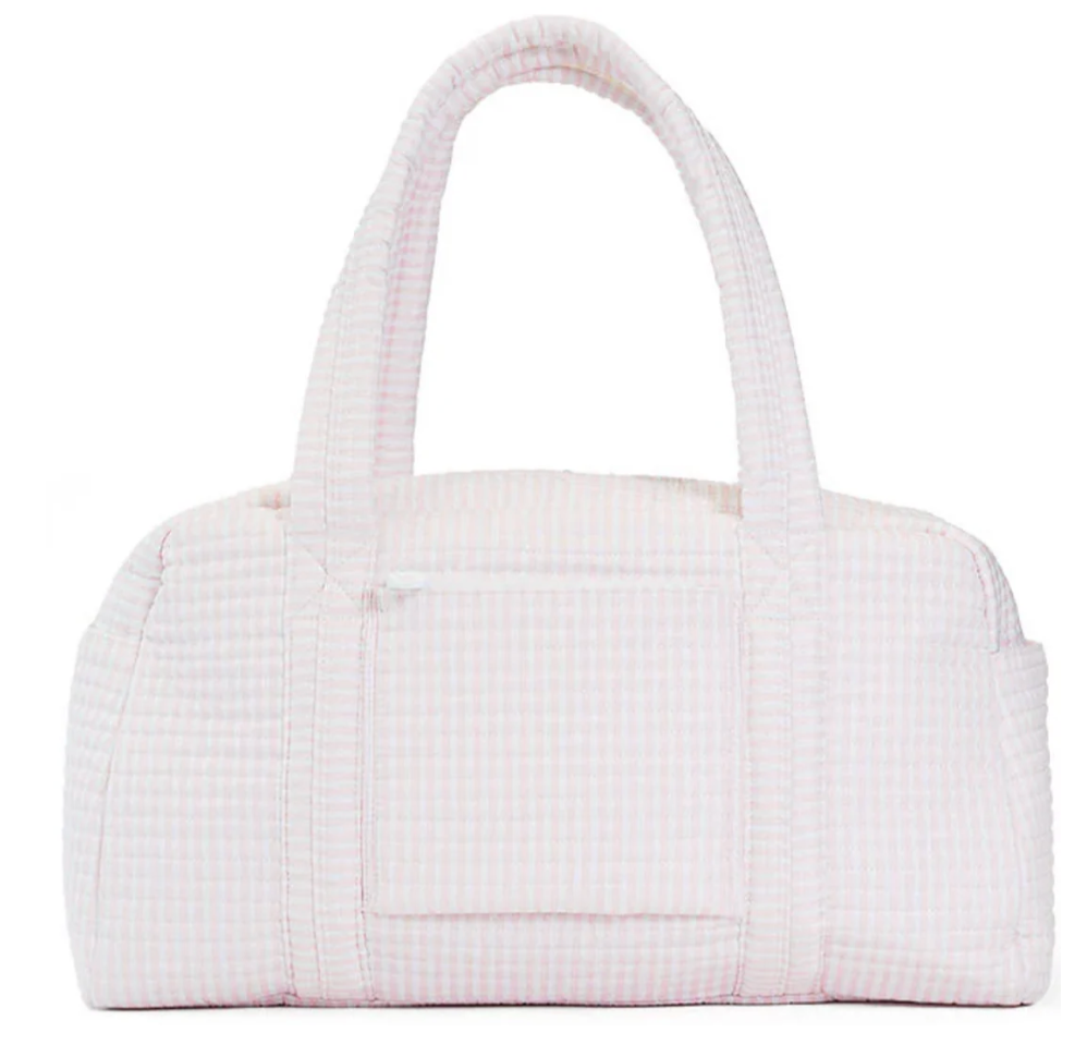 QUILTED GRANDE DUFFLE - PINK PIMLICO