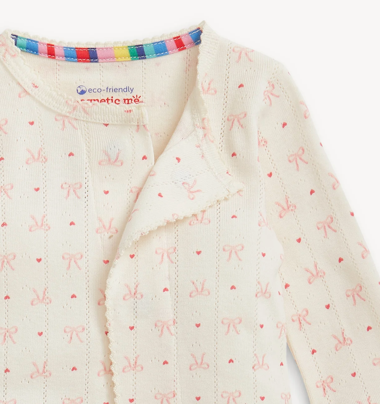 HEART & BOW POINTELLE FOOTIE